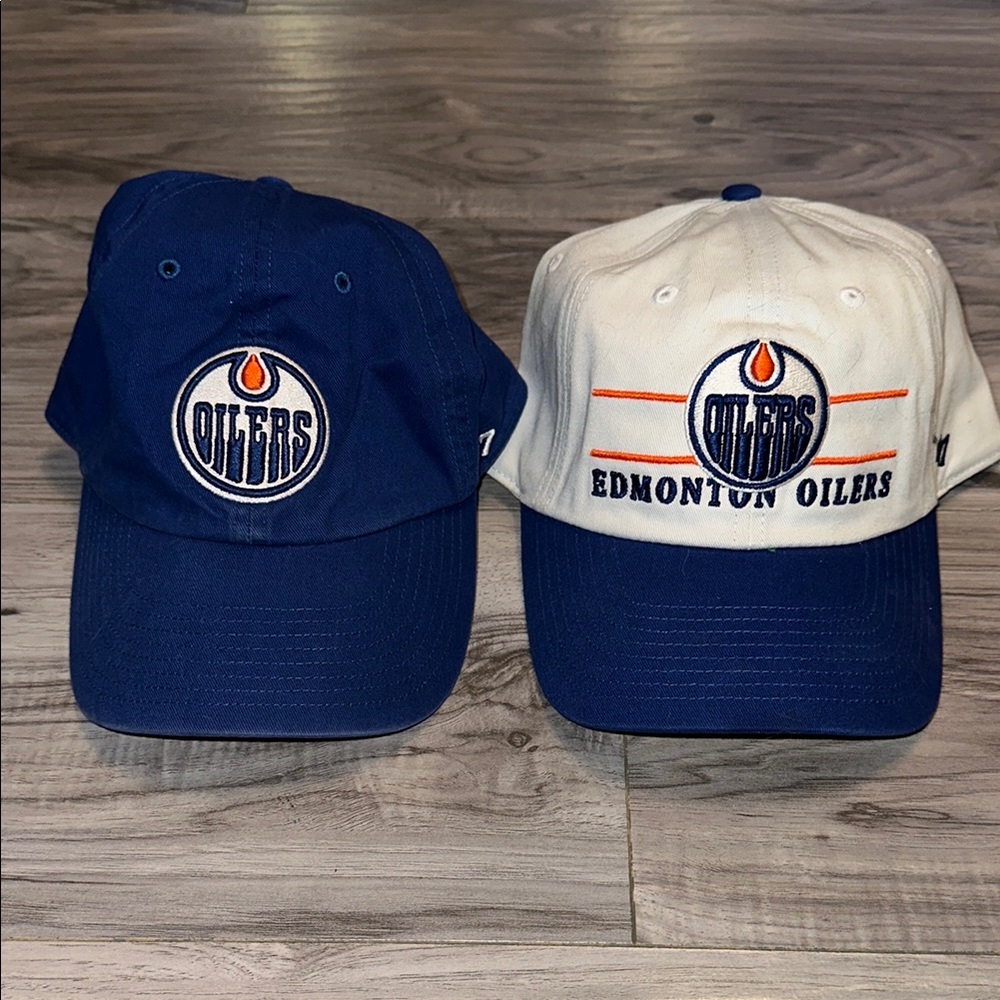 3/$25 ITEM - EDMONTON OILERS Set of 2 Ball Caps